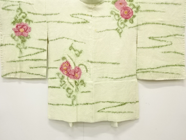 アンティーク　きぬたや謹製　本総絞り　葵唐草模様　絵羽織